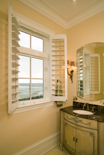 Plantation shutters in St. George beach home